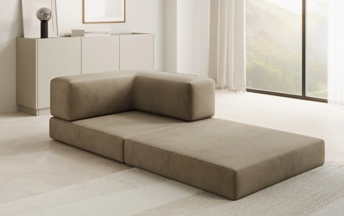 Designer Sofa-Sessel Lazy in Samt