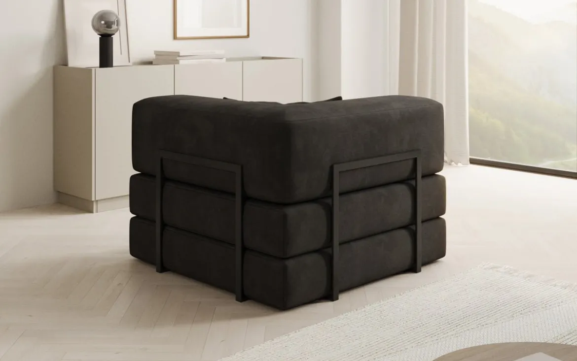 Designer Sofa-Sessel Lazy in Samt