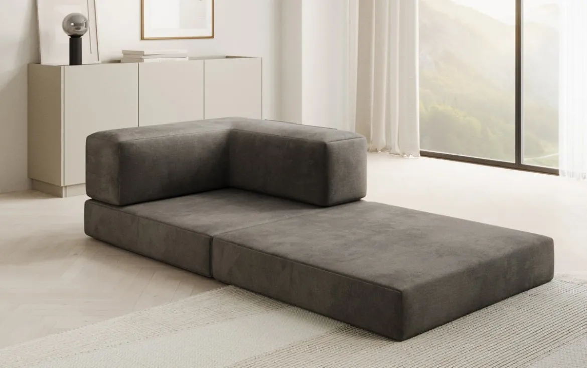 Designer Sofa-Sessel Lazy in Samt
