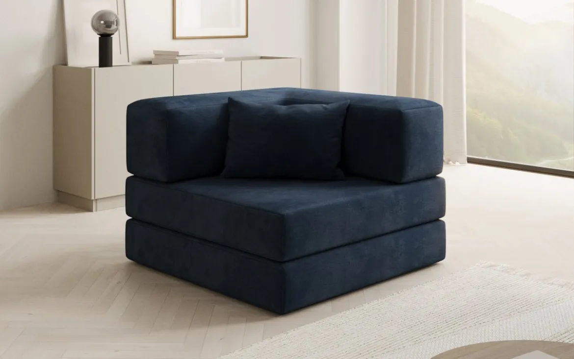 Designer Sofa-Sessel Lazy in Samt