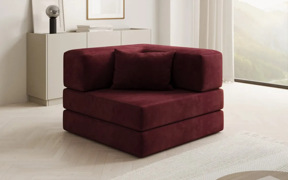 Designer Sofa-Sessel Lazy in Samt