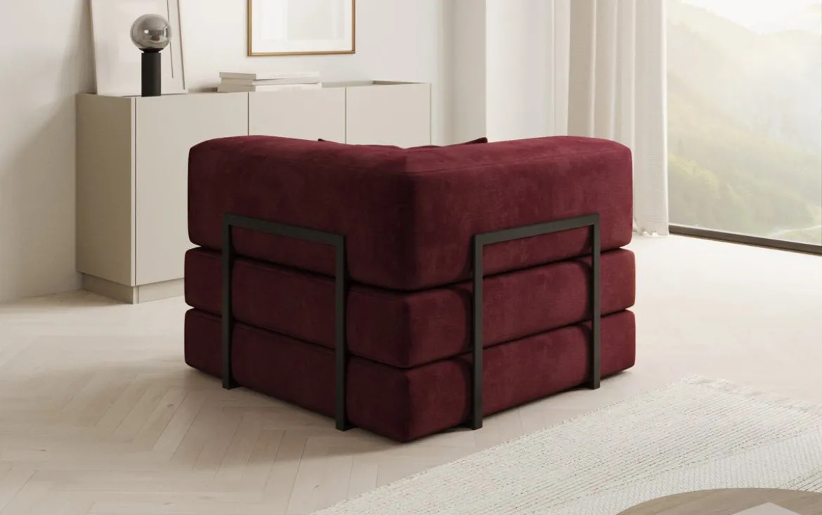 Designer Sofa-Sessel Lazy in Samt
