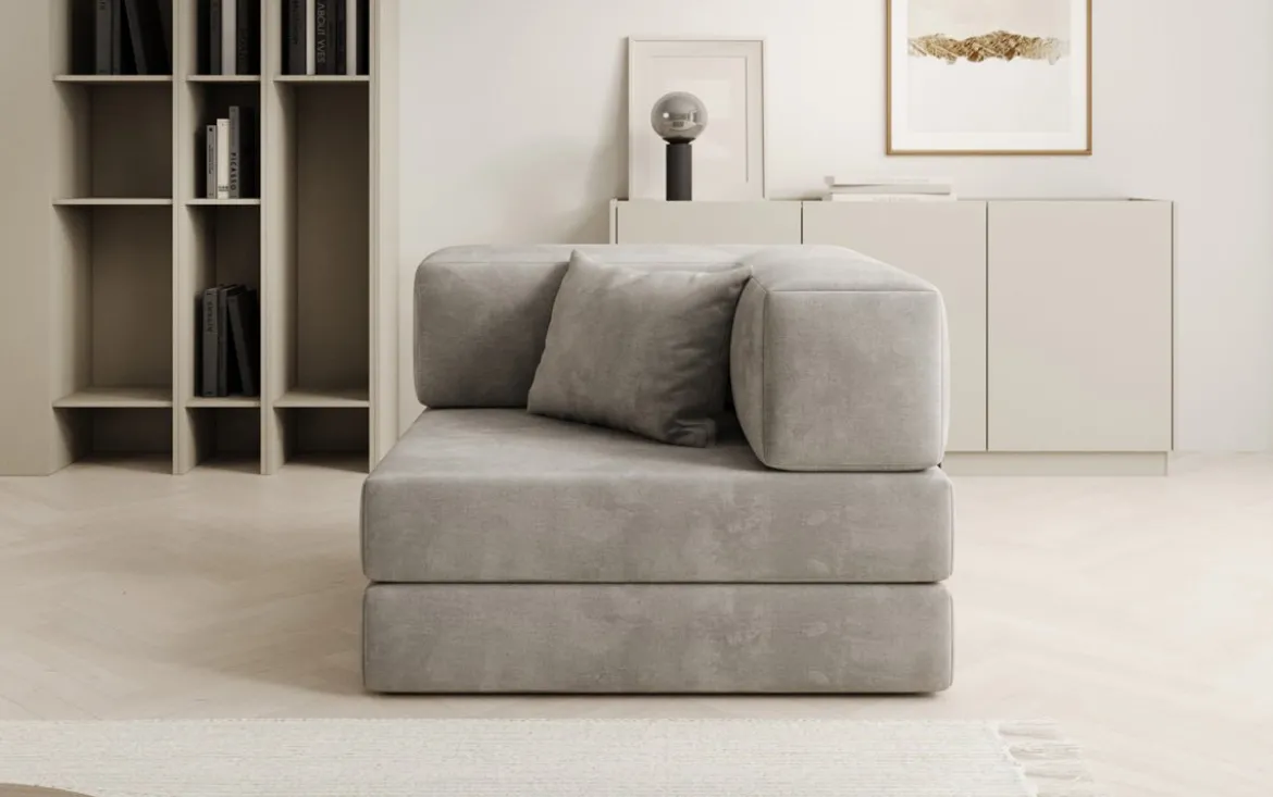 Designer Sofa-Sessel Lazy in Samt