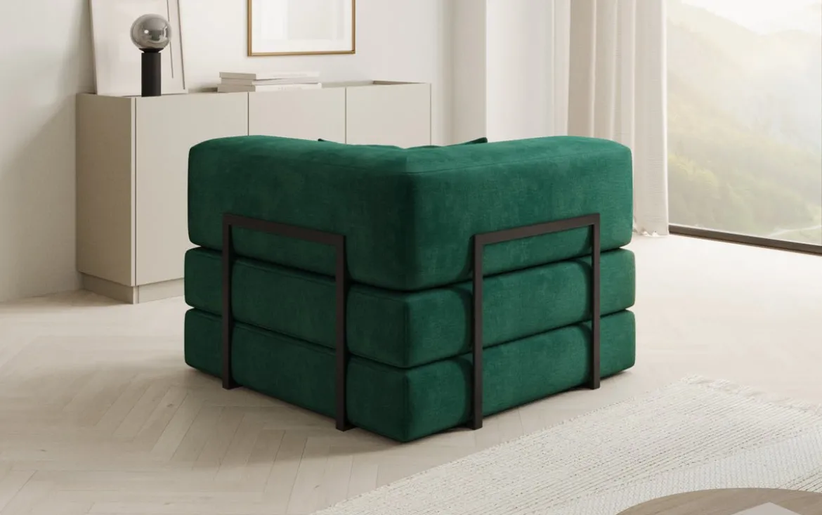 Designer Sofa-Sessel Lazy in Samt