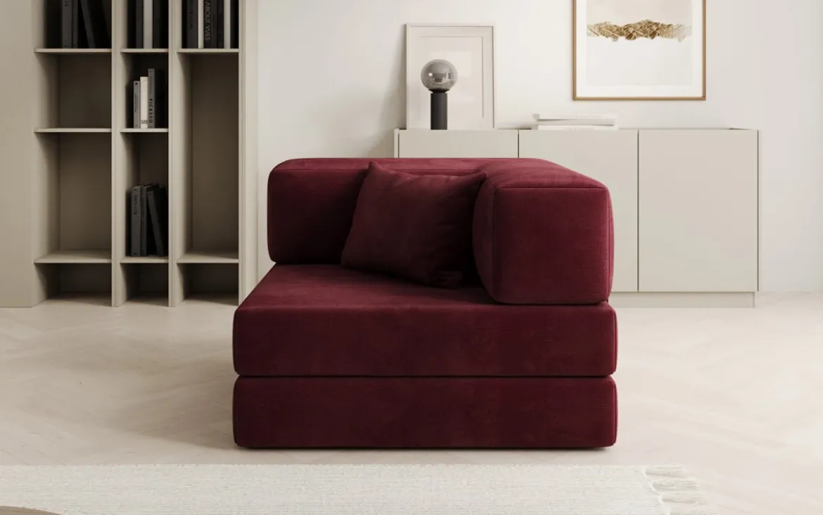 Designer Sofa-Sessel Lazy in Samt