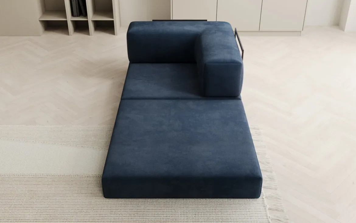 Designer Sofa-Sessel Lazy in Samt