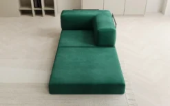 Designer Sofa-Sessel Lazy in Samt