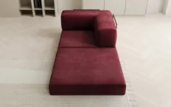 Designer Sofa-Sessel Lazy in Samt