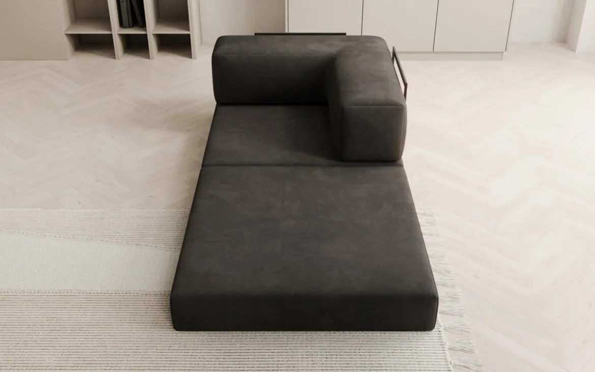 Designer Sofa-Sessel Lazy in Samt