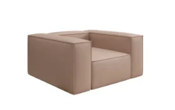Designer Sofa-Sessel Lesley in Echtleder