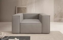 Designer Sofa-Sessel Lesley in Echtleder