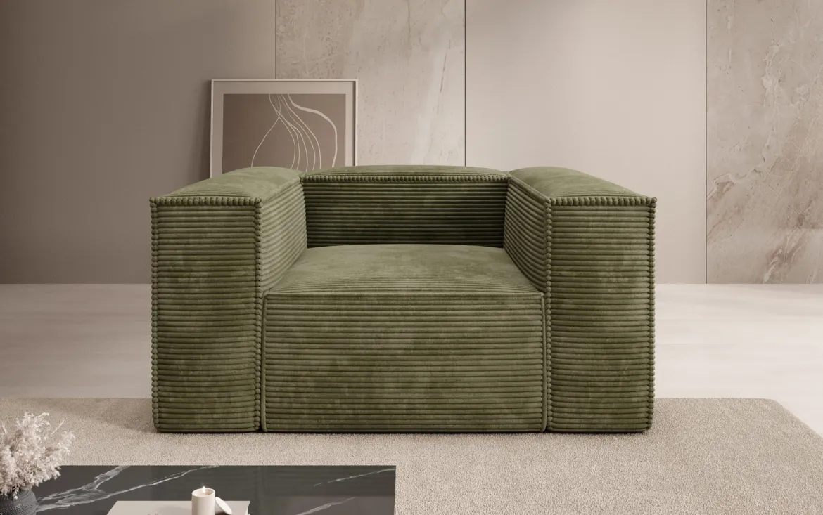 Designer Sofa-Sessel Lesley in Cord