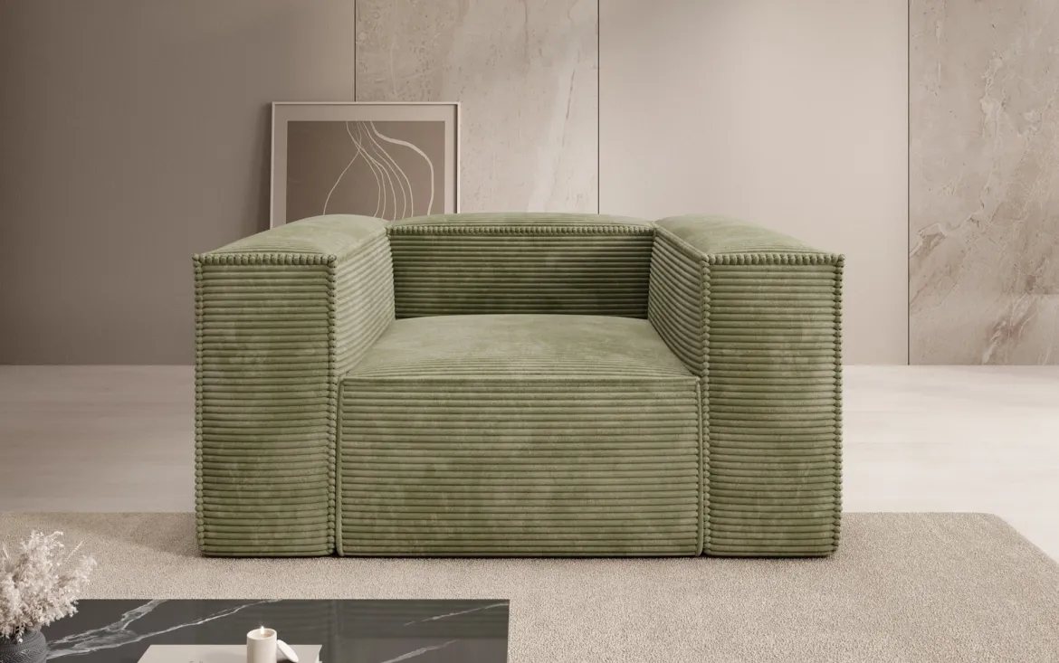 Designer Sofa-Sessel Lesley in Cord