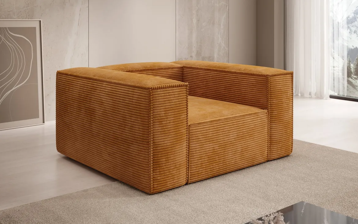 Designer Sofa-Sessel Lesley in Cord