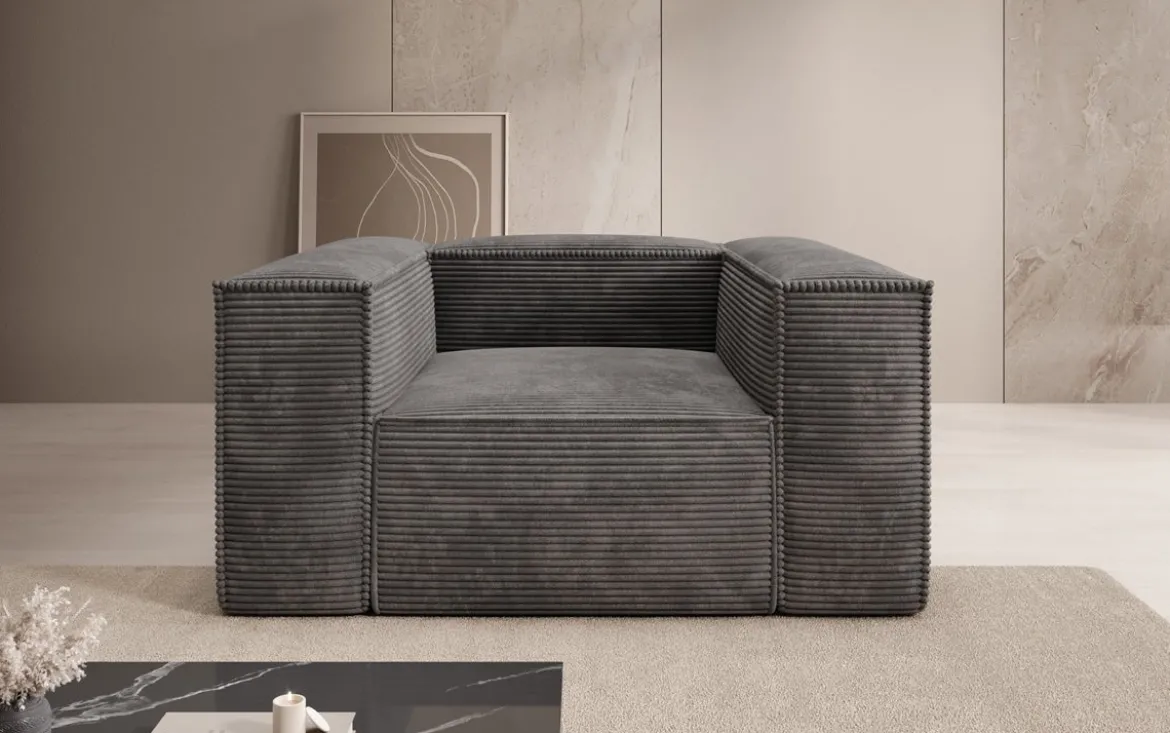 Designer Sofa-Sessel Lesley in Cord