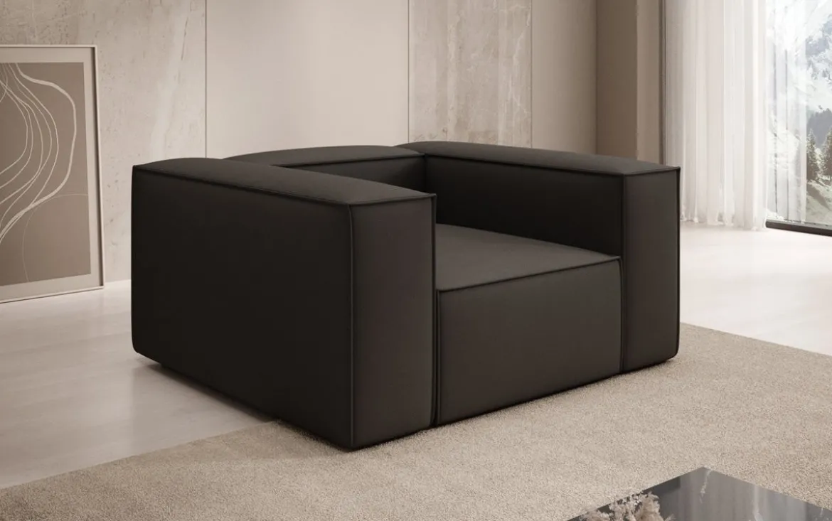Designer Sofa-Sessel Lesley in Stoff