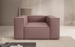 Designer Sofa-Sessel Lesley in Stoff