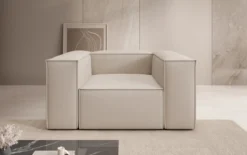 Designer Sofa-Sessel Lesley in Stoff