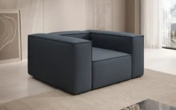 Designer Sofa-Sessel Lesley in Stoff