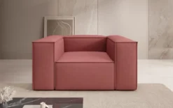 Designer Sofa-Sessel Lesley in Stoff