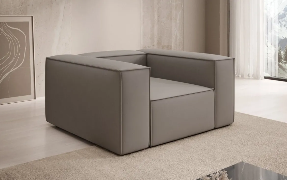 Designer Sofa-Sessel Lesley in Stoff