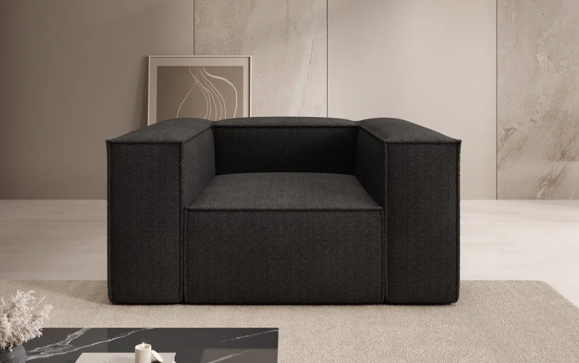 Designer Sofa-Sessel Lesley in Bouclé