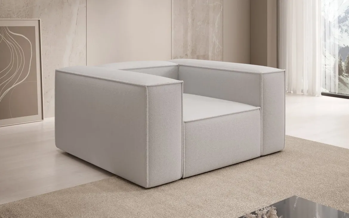 Designer Sofa-Sessel Lesley in Bouclé