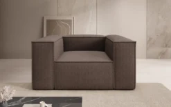 Designer Sofa-Sessel Lesley in Bouclé