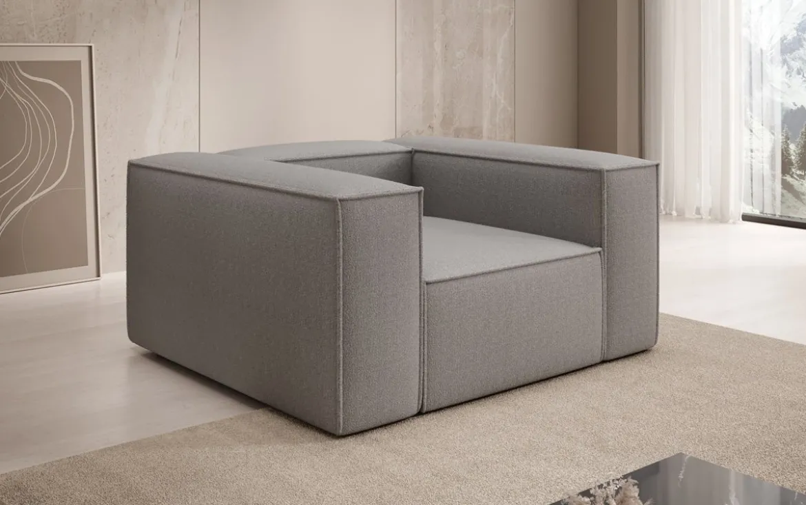 Designer Sofa-Sessel Lesley in Bouclé