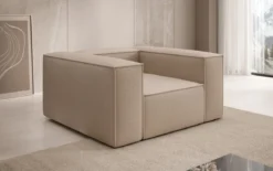 Designer Sofa-Sessel Lesley in Bouclé