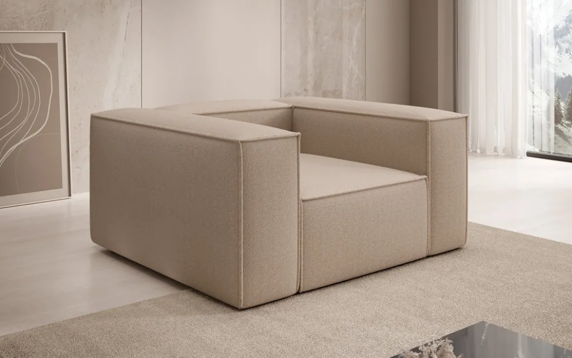 Designer Sofa-Sessel Lesley in Bouclé