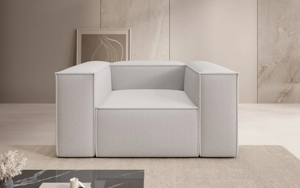Designer Sofa-Sessel Lesley in Bouclé