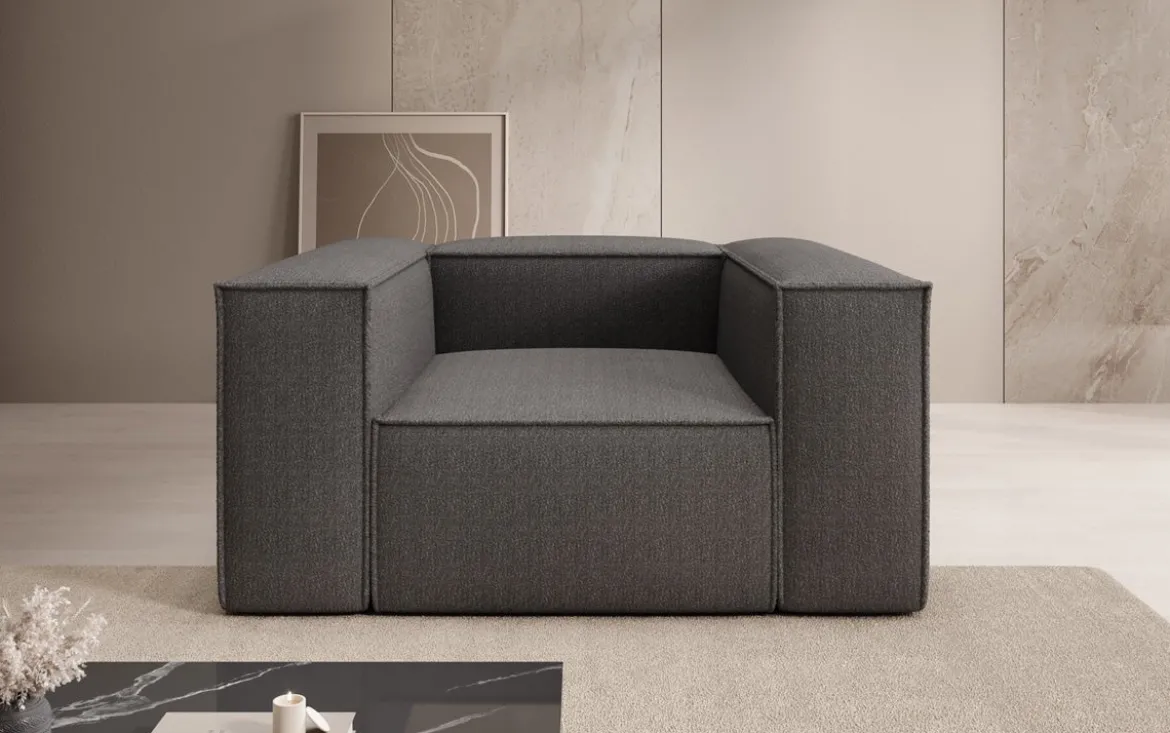 Designer Sofa-Sessel Lesley in Bouclé