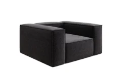 Designer Sofa-Sessel Lesley in Strukturstoff