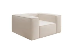 Designer Sofa-Sessel Lesley in Strukturstoff