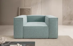 Designer Sofa-Sessel Lesley in Strukturstoff
