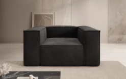 Designer Sofa-Sessel Lesley in Samt