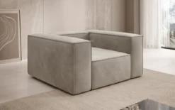 Designer Sofa-Sessel Lesley in Samt