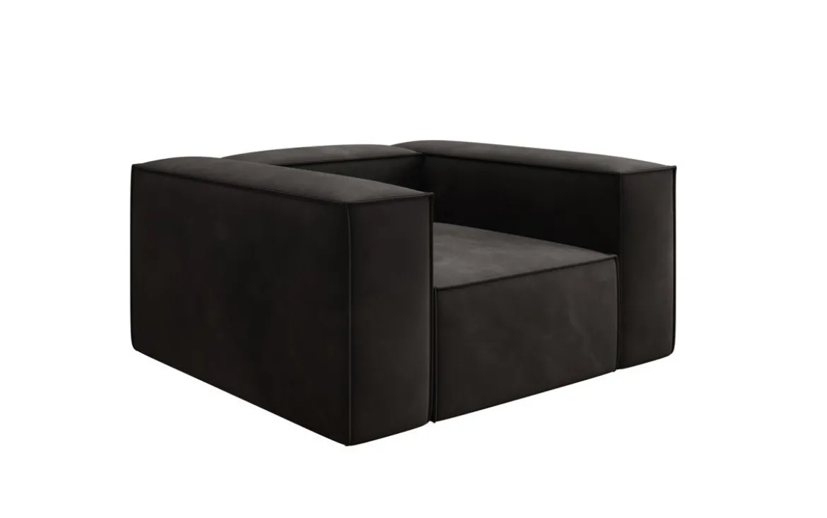 Designer Sofa-Sessel Lesley in Samt