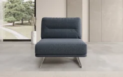 Designer Sofa-Sessel Torino ohne Armlehnen in Bouclé