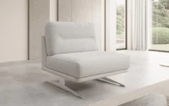 Designer Sofa-Sessel Torino ohne Armlehnen in Bouclé