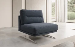 Designer Sofa-Sessel Torino ohne Armlehnen in Bouclé