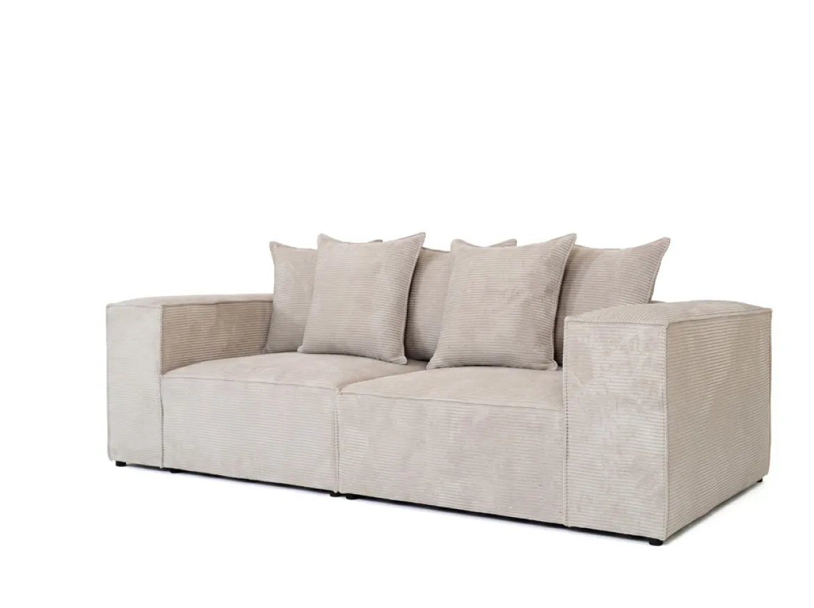 Designer Sofa 3 Sitzer Largo in Cord