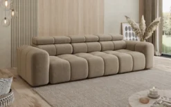 Designer Sofa 3 Sitzer Mia in Chenille