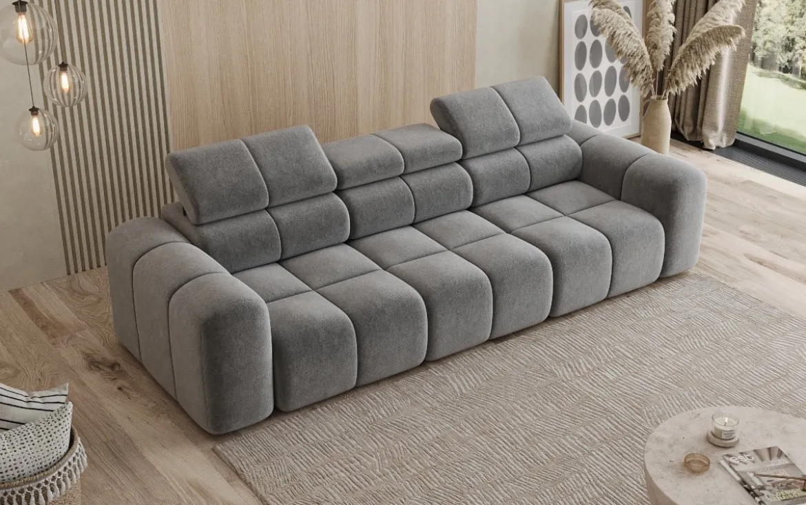 Designer Sofa 3 Sitzer Mia in Chenille