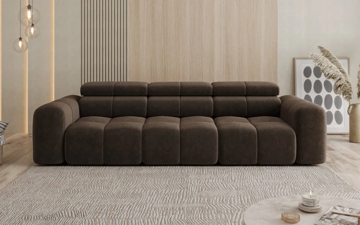 Designer Sofa 3 Sitzer Mia in Chenille