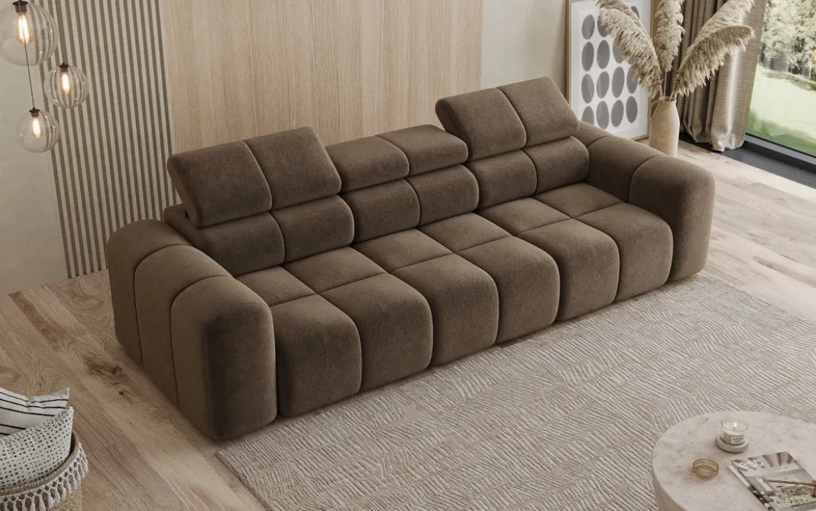 Designer Sofa 3 Sitzer Mia in Chenille