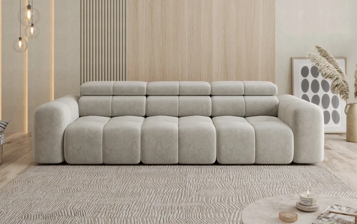 Designer Sofa 3 Sitzer Mia in Chenille