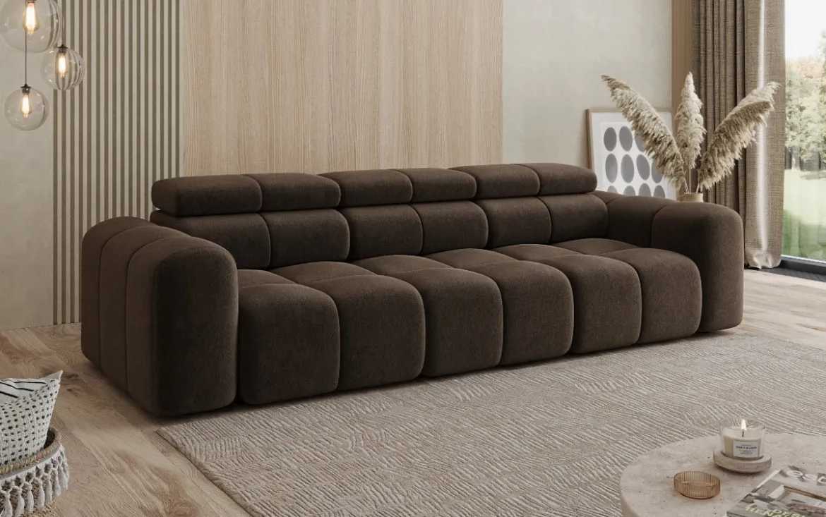 Designer Sofa 3 Sitzer Mia in Chenille