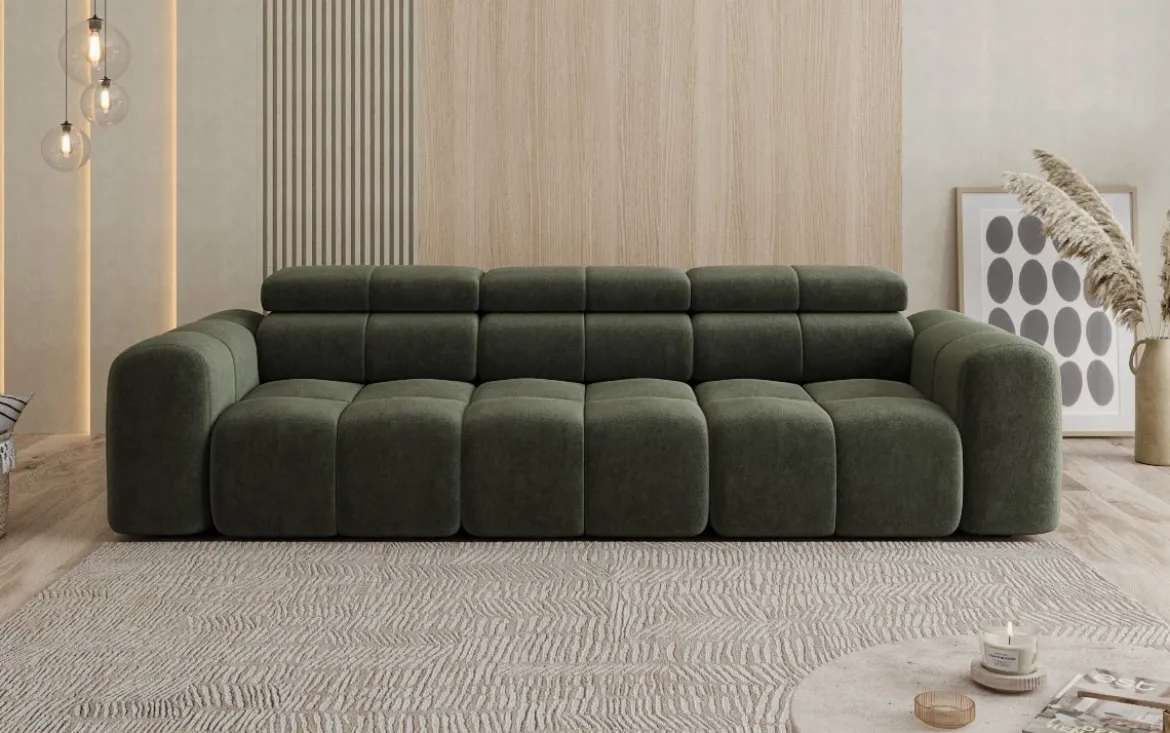 Designer Sofa 3 Sitzer Mia in Chenille
